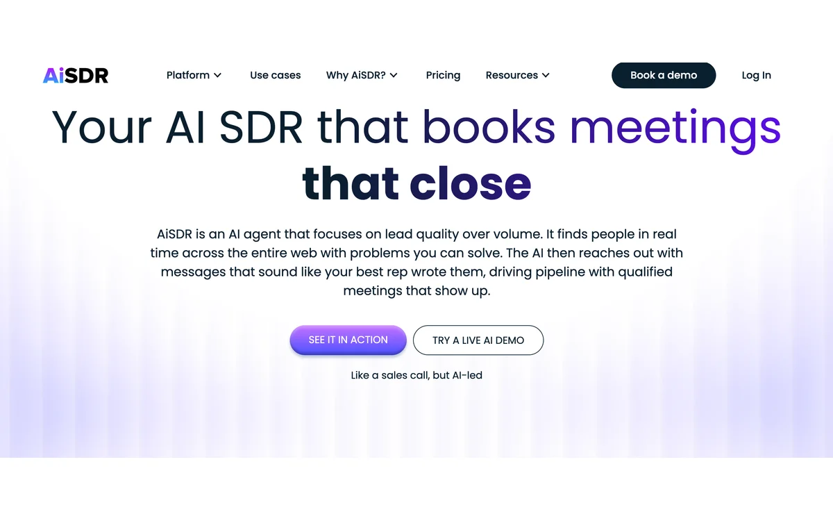 AiSDR screenshot