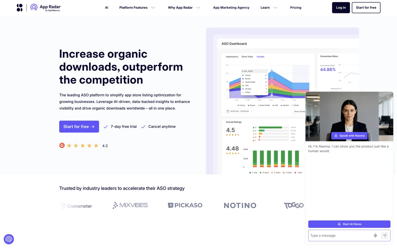 App Radar, Naoma case
