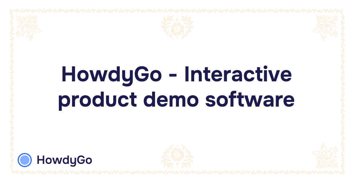HowdyGo interactive demo platform